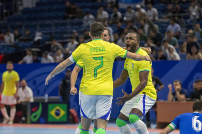 Futsal: Brasil goleia Uzbequistão em último amistoso antes da Copa