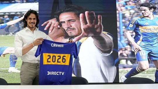 Cavani fica no Boca até 2026