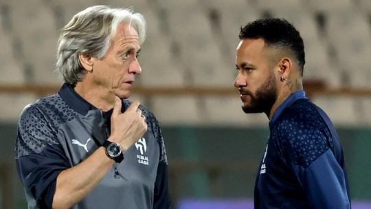 Frustração de Jorge Jesus com Neymar