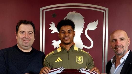 Rashford emprestado ao Aston Villa