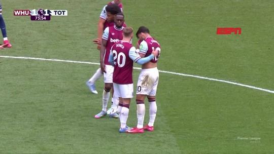Paquetá desolado com amarelo no West Ham