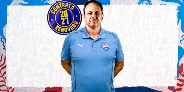 Bahia anuncia renovação de contrato com o técnico Rogério Ceni