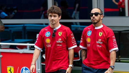 Hamilton e Leclerc: Frustração na Ferrari