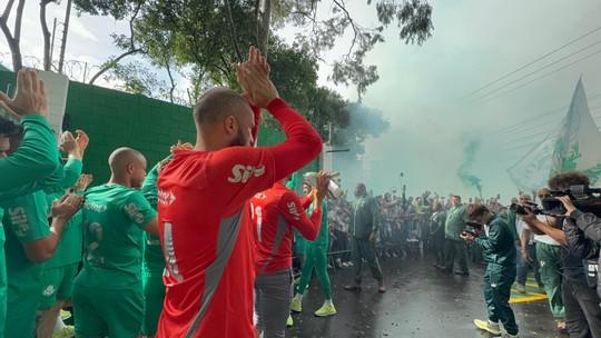 Festa da torcida do Palmeiras antes do Mundial