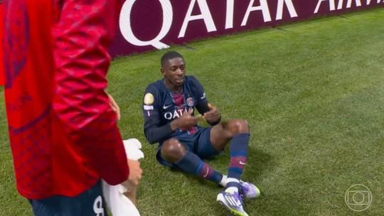 Dembelé celebra gol no PSG com gesto a Jota
