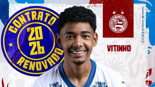 Vitinho estende vínculo com o Bahia