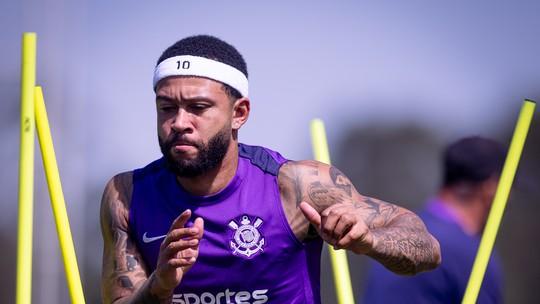 Corinthians foca Copa do Brasil Memphis aprimora forma física