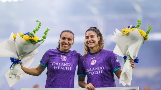 Orlando Pride celebra Marta e Angelina após conquista da Copa América