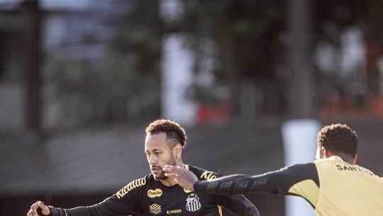 Neymar aprimora físico e mira sequência no Santos