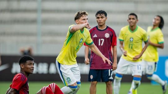 Jóia do Bahia brilha em jogo do Sub 17 do Brasil contra Costa Rica
