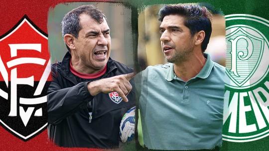 Palmeiras desafia Vitória em duelo de técnicos