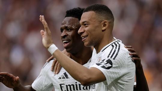 Real Madrid exige mais defesa de Mbappé e Vinicius