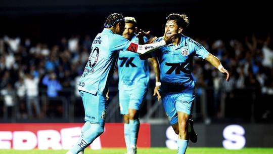Barreal brilha e pressiona titulares no Santos