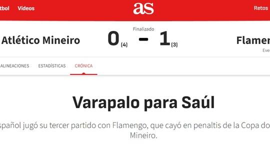 Flamengo cai e Saúl enfrenta adaptação no Brasil