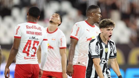 Botafogo expõe fragilidade defensiva do Bragantino