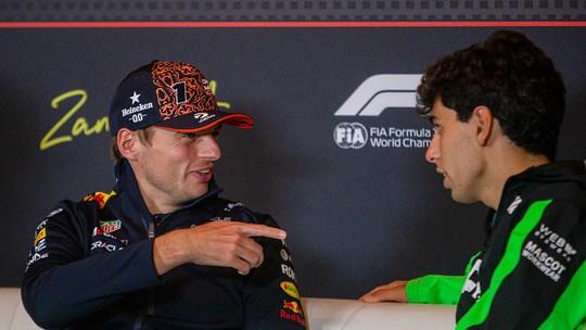 Bortoleto aprimora pilotagem com conselhos de Verstappen