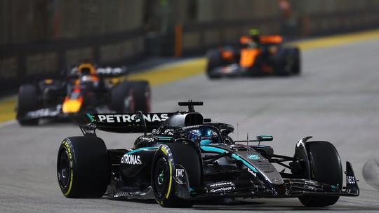 Russell vence em Singapura; McLaren domina e Bortoleto pontua