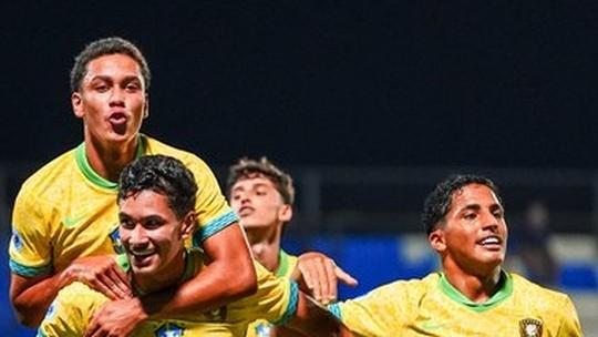 Brasil vence Peru e lidera Grupo B no Sul-Americano Sub 17